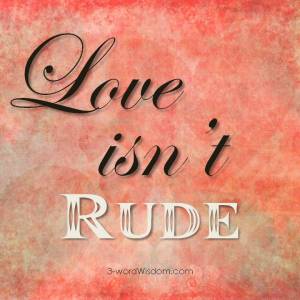 Love isn't rude